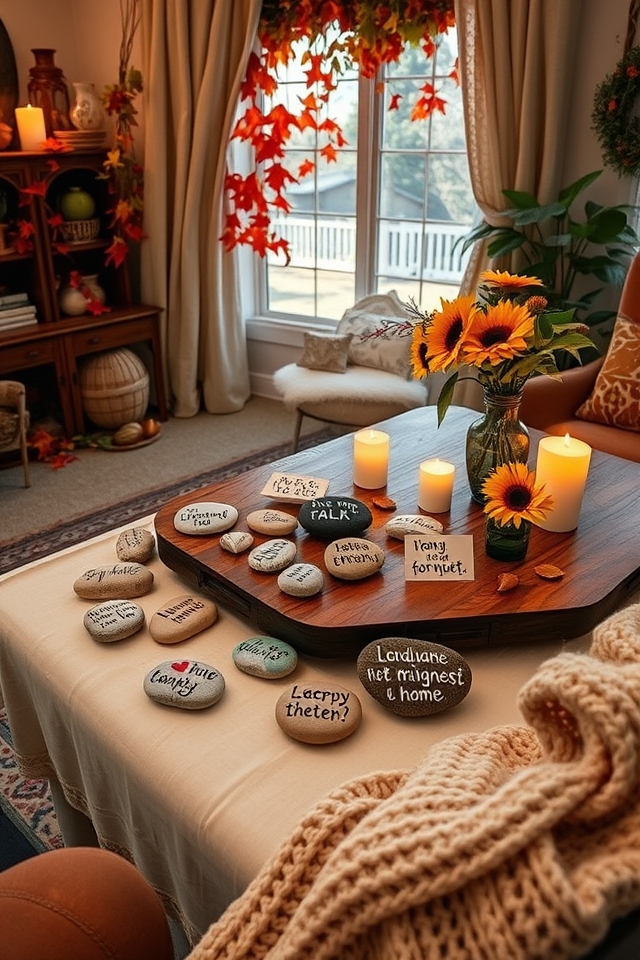 personalized uplifting stone decor