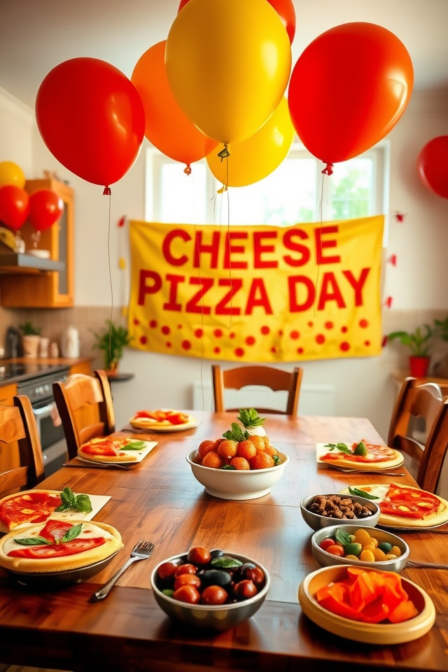 pizza themed party decorations