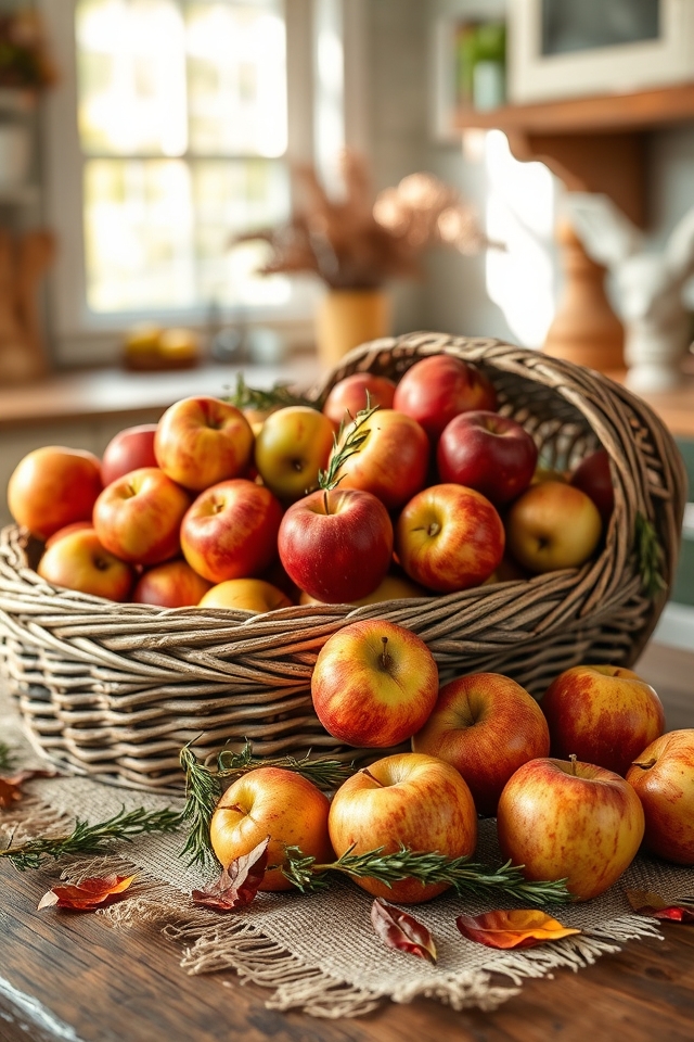 rustic apple centerpiece ideas