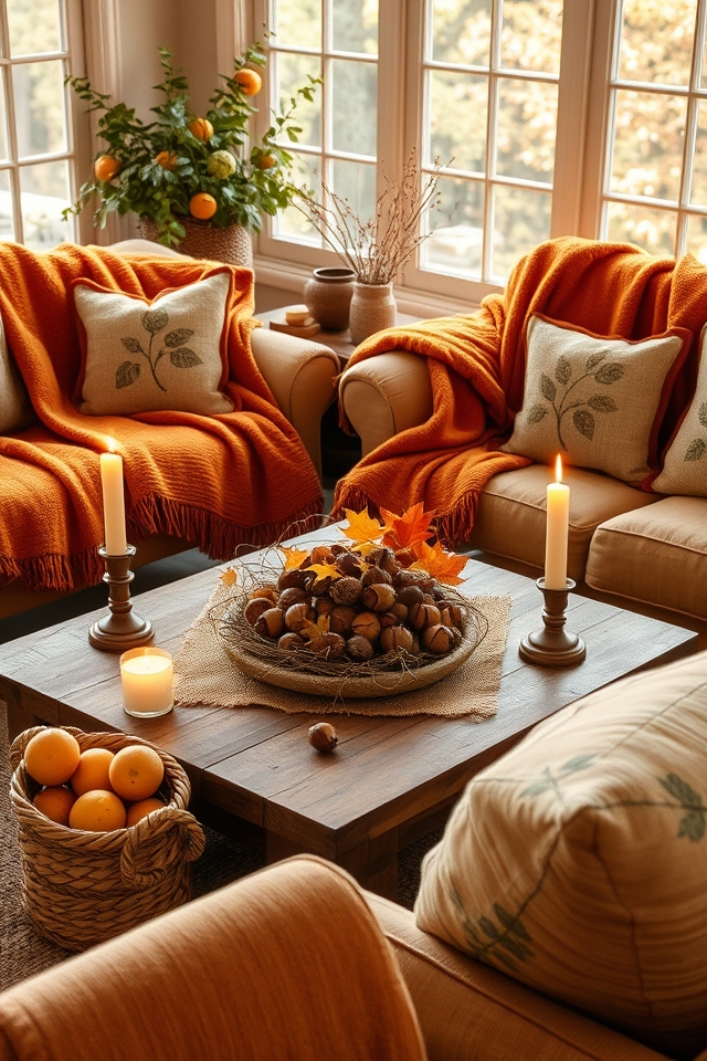 rustic cozy autumn decor