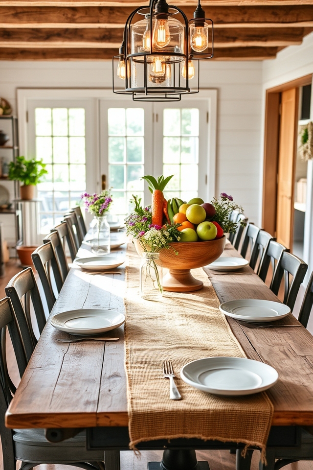 rustic dining room decor