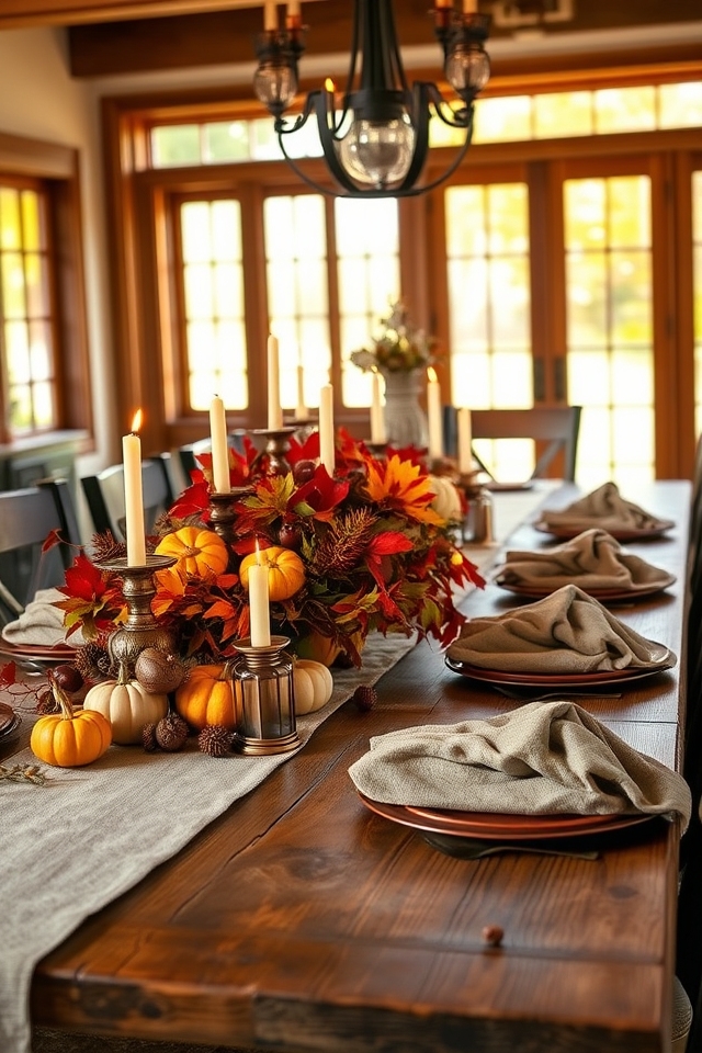 seasonal farmhouse dining centerpieces