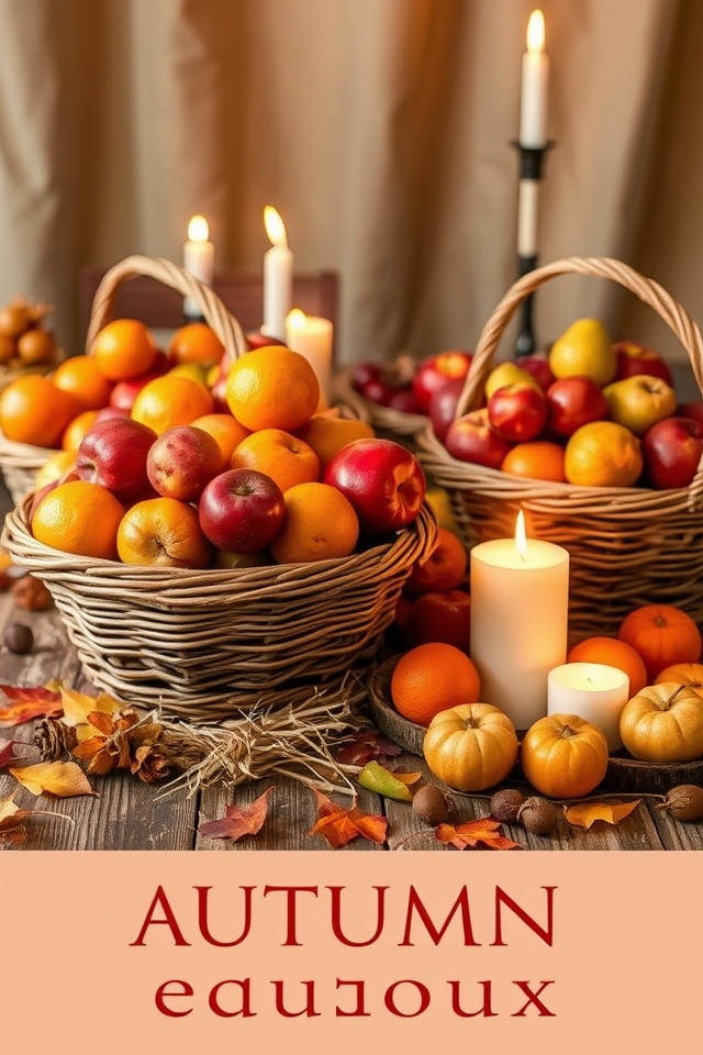 seasonal fruit harvest display