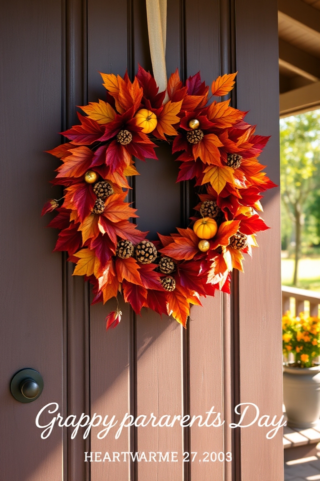seasonal wreaths for grandparents
