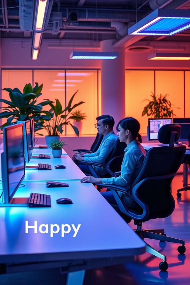 smart adjustable workplace lighting
