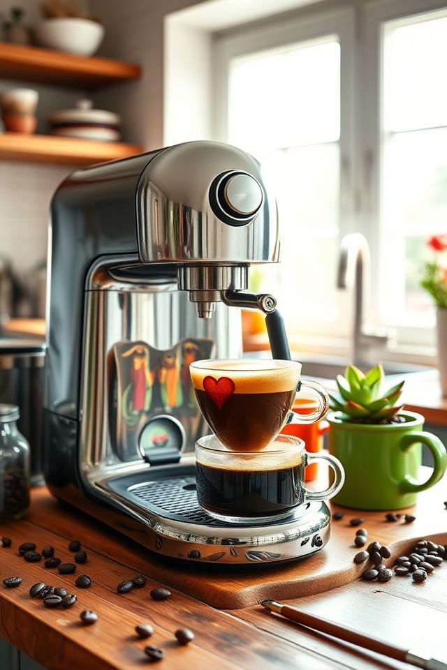 stylish functional coffee maker