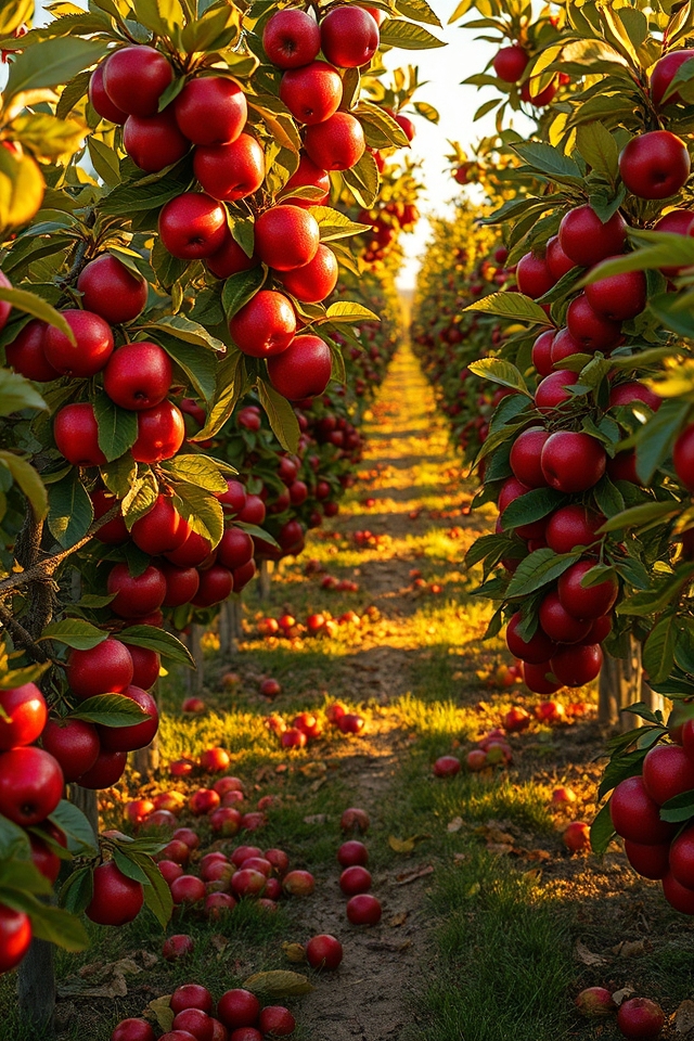 vibrant earthy apple colors