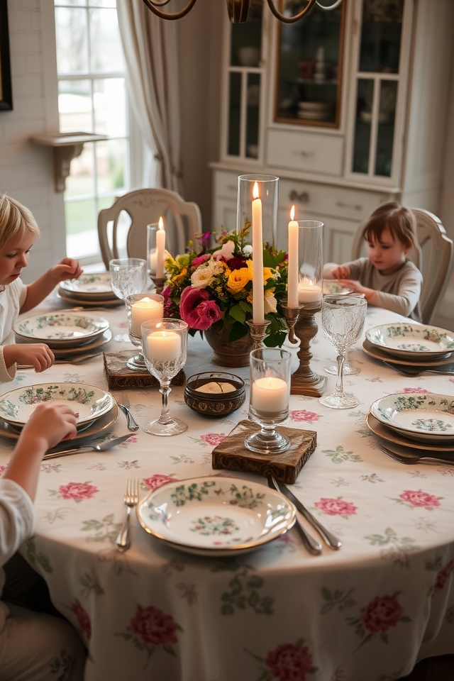 vintage tableware for nostalgia
