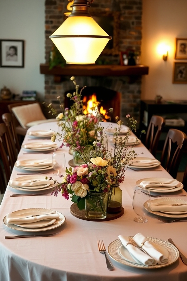 warm ambiance through soft lighting
