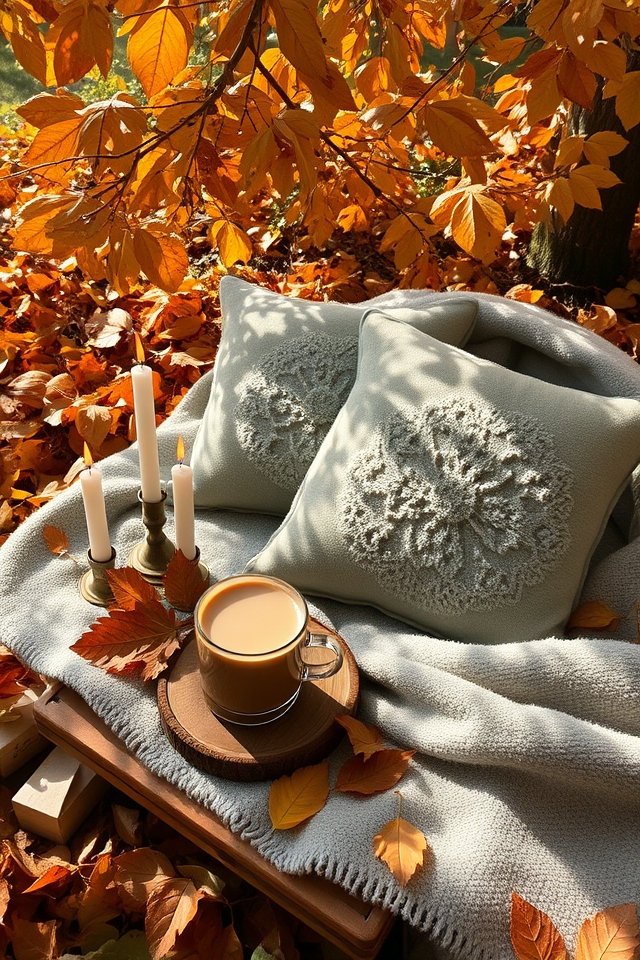 warm earthy autumn hues