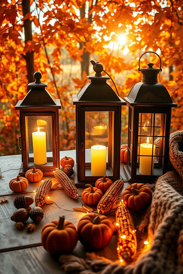 warm rustic autumn ambiance