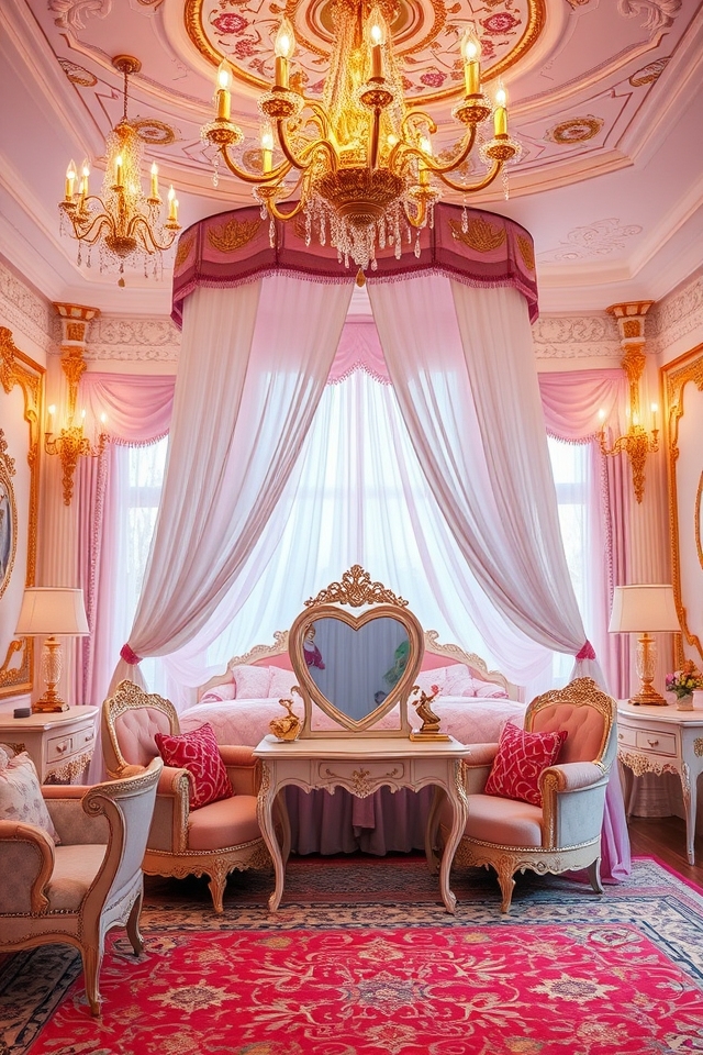 whimsical princess palace room
